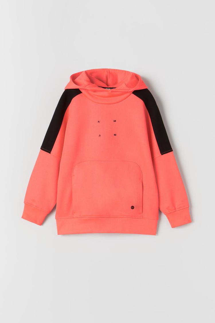 Neon hoodie zara best sale